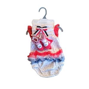 KYLE & DEENA 3 Piece Red White Blue Set Size 0-3M